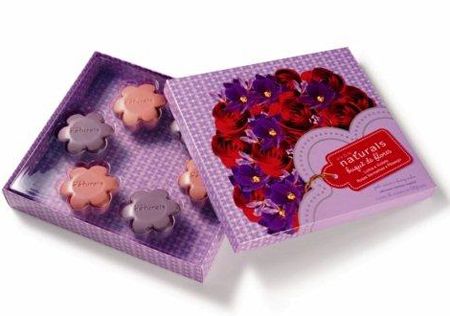 041AVN - Estojo Naturals Sabonetes Buquê de Flores Avon