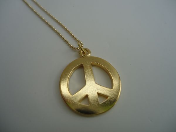 050BIJ - Corrente Peace Dourada