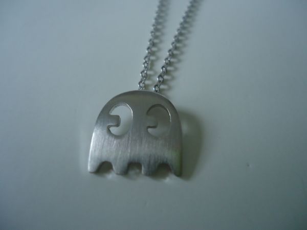 014BIJ - Corrente Fantasminha Prateado Fosco