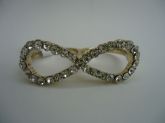 047BIJ - Anel Infinito com Strass