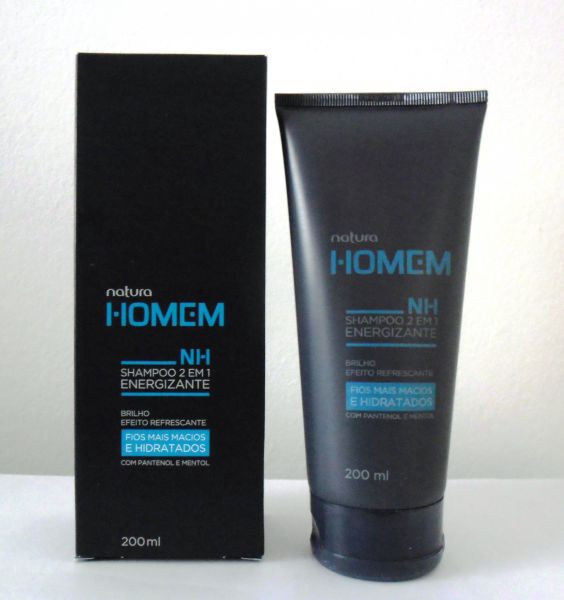 Natura Homem Shampoo 2 Em 1 Energizante - 200ml - maricotabrasil
