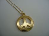 050BIJ - Corrente Peace Dourada