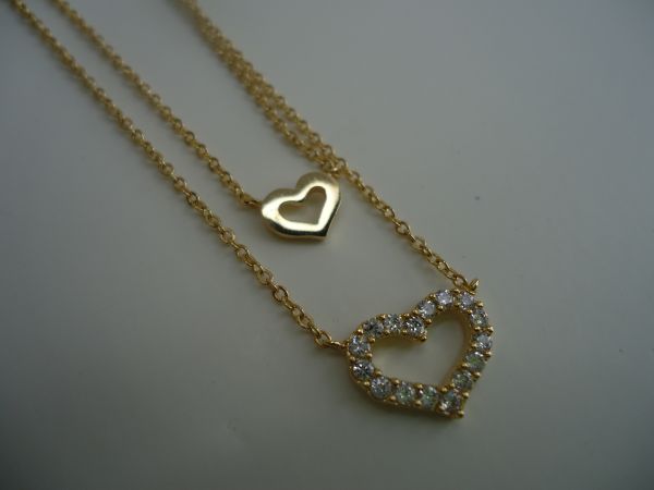 049BIJ - Corrente Coração Dourado